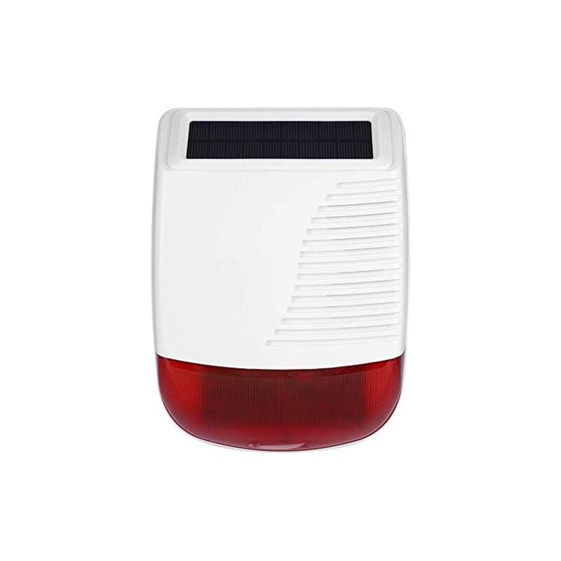 ZVD - Sirène Extérieure Solaire sans Fil pour Système d'Alarme