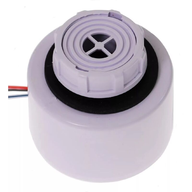 Ultra Secure - Sirène filaire blanche résistante (IP65) avec volume et tonalité ajustables à fixer sur un support