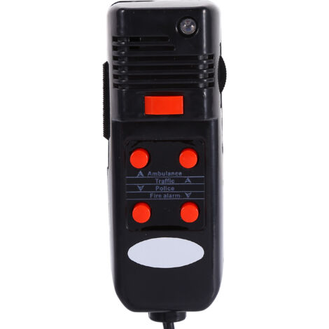 Sirène puissante 300db pour voiture, camionnette, mégaphone avec haut-parleur PA et micro