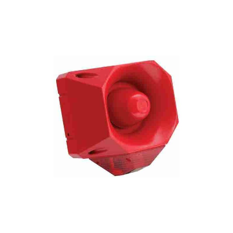 CSA - 7021111FUL-0003X - sirène rouge 110 db avec lampe rouge