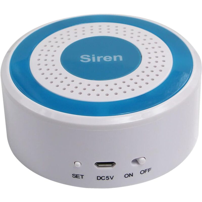 Sirène sans fil d'intérieur pour kit d'alarme,Vous devez être connecté à l'hôte d'alarme