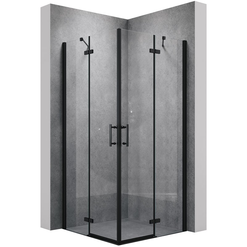 Sirhona - Cabine de douche d'angle moderne Cabine de douche à porte pliante Verre trempé 6MM, charnière en alliage, structure renforcée par des tiges