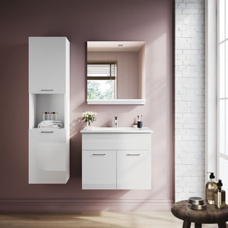 Armario espejo baño 144cm MONTADO SIENA en 2023  Armoire de toilette,  Meuble salle de bain, Salle de bain design