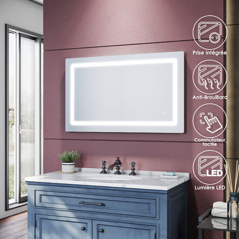 Miroir Salle De Bain Led Prise Rasoir A Prix Mini