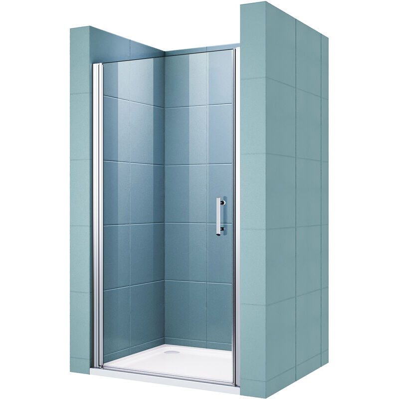 Porte de douche Priovante Extensible, Installation en niche, en verre sécurit de 6mm 70x185 cm - Sirhona
