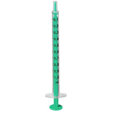 Siringa di tubercolina braun 1 ml senza ago, 100 siringhe
