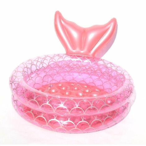 (sirne Rose 120cm) Anneau De Natation Gonflable Pour Enfants, Boule Ocanique, Tapis De Piscine Gonflable