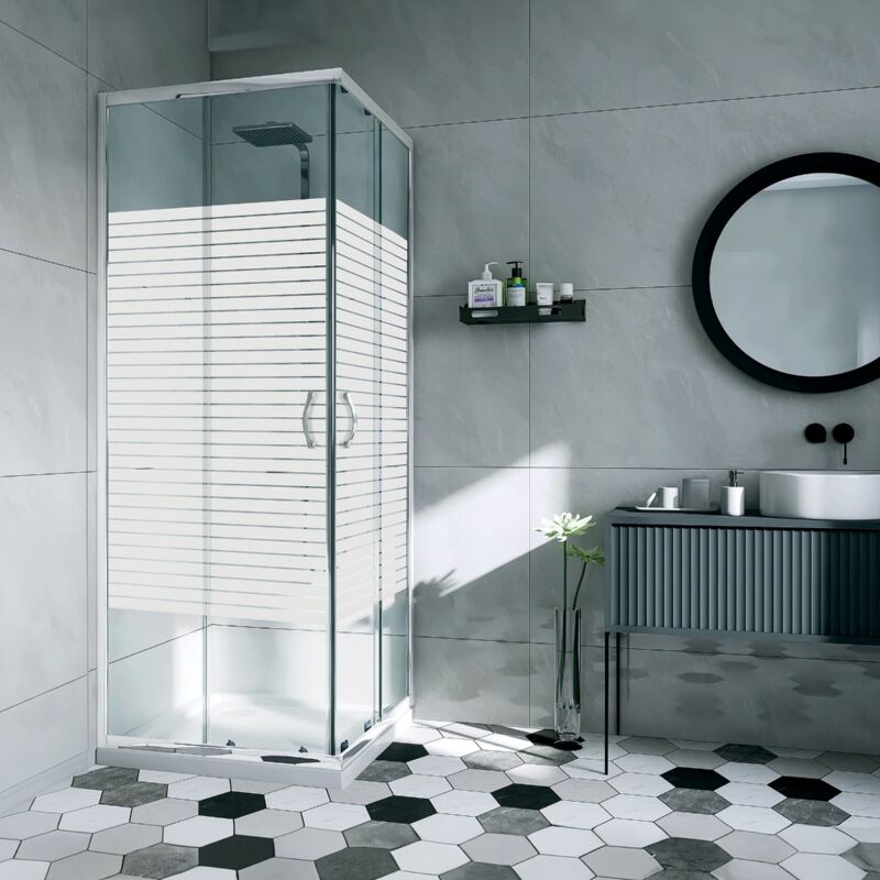 Siro - Cabine de douche coulissante d'angle 80x80 cm