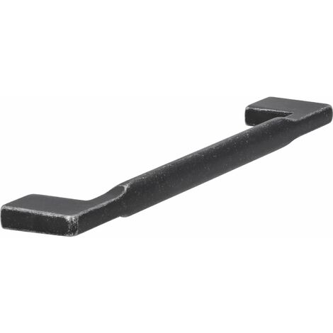 Siro Griff Baton LA 160mm - Moderner Möbelgriff - Breite 180mm, Zinkdruckguss eisenfärbig matt getrommelt