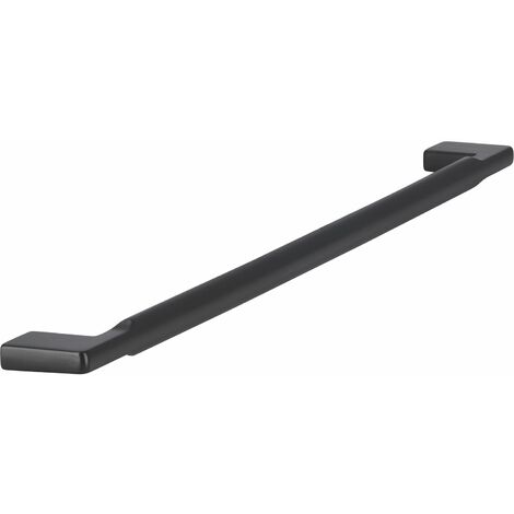 Siro Griff Baton LA 320mm - Moderner Möbelgriff - Breite 340mm, Zinkdruckguss schwarz matt