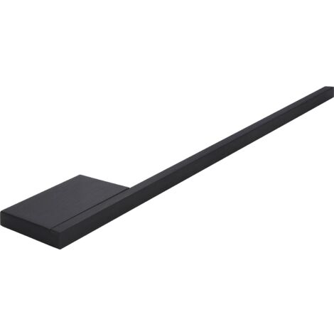 Siro Handtuchhalter Pan, Handtuchstange 380mm zum Bohren, Alu schwarz