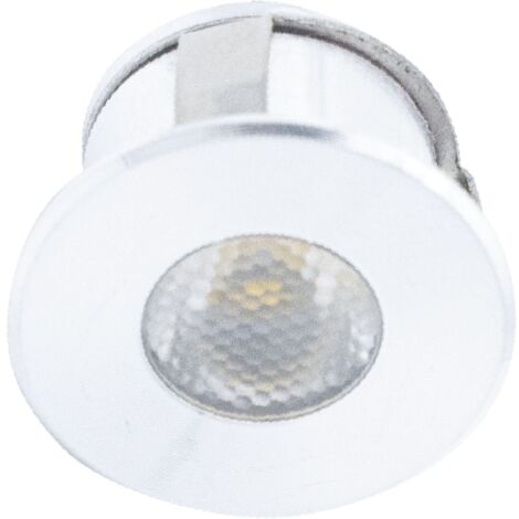 Siro Led Einbaustrahler SL-Mono Mini08, ansteuer- und dimmbar, 3000K warmweiß, alufarbig, 24 V/DC