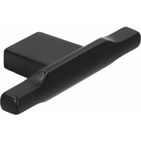 Siro Möbelknopf Baton Breite 70mm - Möbelgriff mit gutem Griffkomfort, Zinkdruckguss schwarz matt