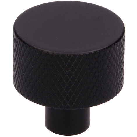 Siro Möbelknopf Textura L= 24 mm Schwarz matt