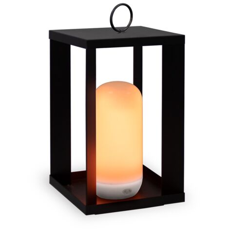 SIROCO 30 cm de haut. Lampe décorative sans fil pour l'intérieur et l'extérieur. Lumière LED rechargeable par USB. Fabriqué en Espagne