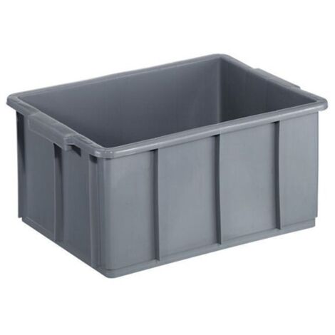 Sirsa Cassa Industriale in Polietilene - Grigio - 42x32x20 cm
