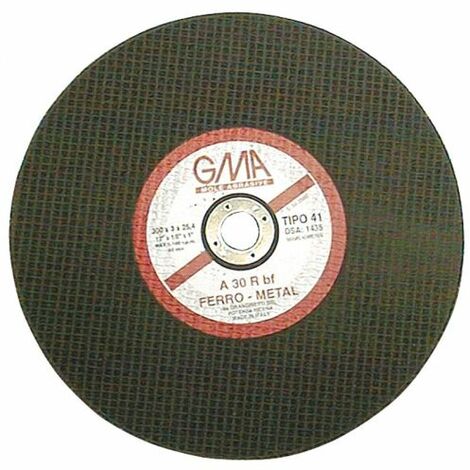 Sisa Mole DISCO ABRASIVO per ferro Ø mm. 300x3,5x30 10 PZ