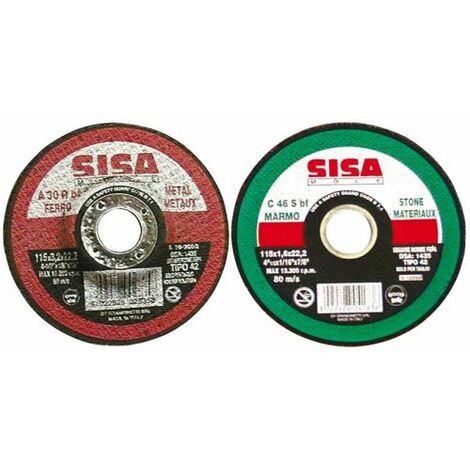 Sisa Mole DISCO ABRASIVO PIANO JOLLY per marmo Ø mm. 115x1,6x22,2 100 PZ