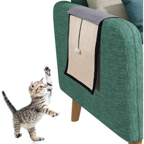 Sisal-Katzenmatte, Kratzbaum zum Schutz des Sofas, Zubehör zum Kratzen und Spielen für die Katze