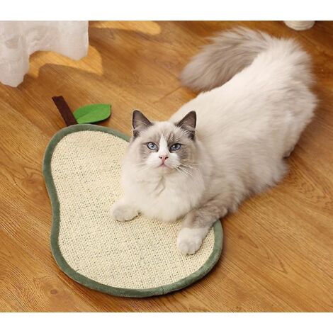 Sisal-Kratzmatte für Katzen (27 x 40 cm), rutschfest, strapazierfähig und natürlich – ideal zum Schutz von Sofa, Teppich, Sessel, Boden und Wand bei Katzenwelpen – mit Punkten