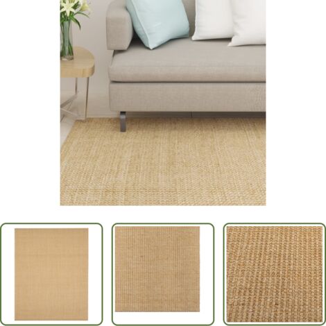 Sisal natural -  Alfombra de sisal natural 80x100 cm