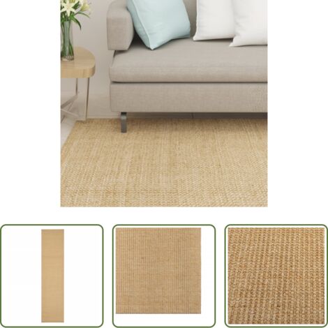 Sisal natural -  Alfombra de sisal natural 80x350 cm