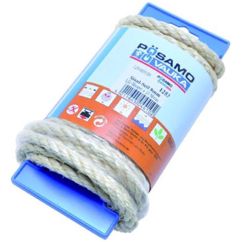 Sisal-Seil gedr. natur 8,0mmx10m auf Lg-Haspel