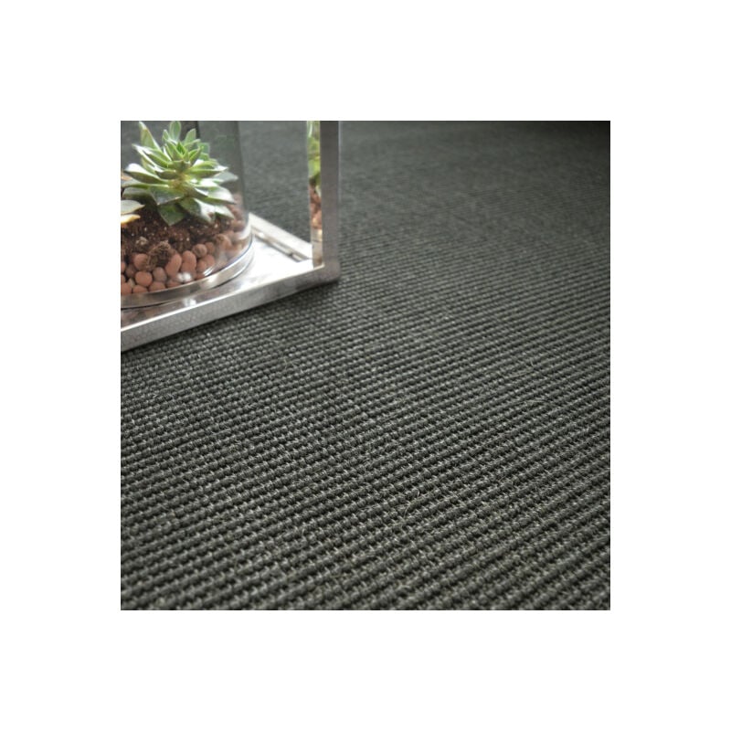 Décoweb - Sisal Yucatan - Noir - Rouleau de 4m x 1m