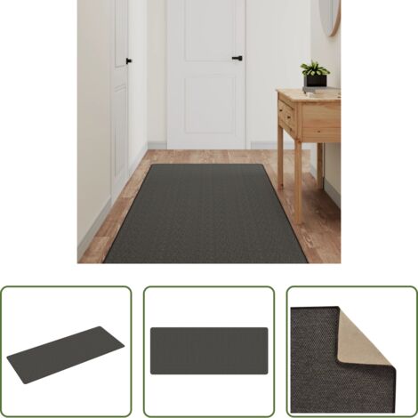 Sisaloptik -  Teppichläufer Sisal-Optik Anthrazit 80x200 cm