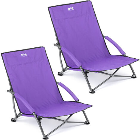 Sisken Low Folding Beach Chair