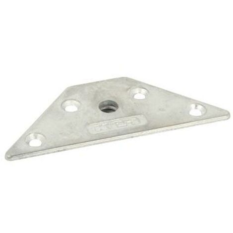 SISO placa 123x65 montaje kea m8 para patas mesa , 0UNIDADES