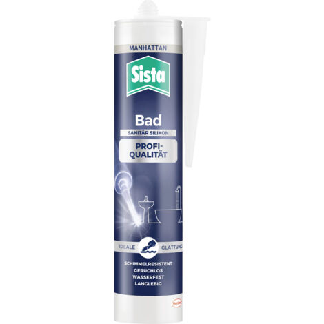 Sista Bad Sanitär-Silikon Herstellerfarbe Manhattan SBPMA 280 ml