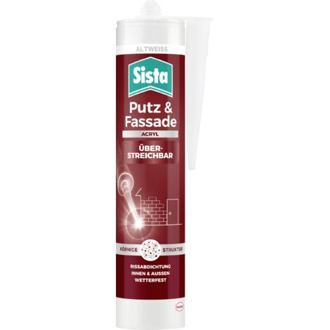 Sista Putz & Fassade Acrylique Couleur blanc cassé SHPW3 280 ml R675572