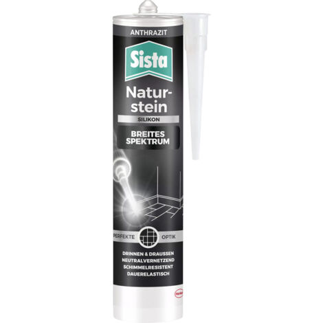 Sista Sista Naturstein Silikon Herstellerfarbe Anthrazit SHNM3 280 ml