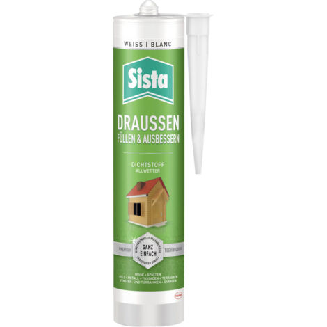 Sista SLOWS Sanitär-Silikon Herstellerfarbe Weiß SLOWS 280 ml