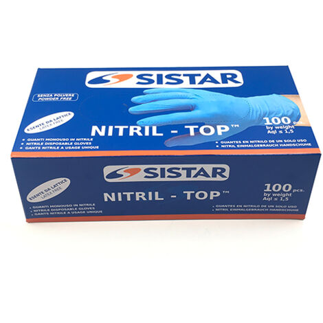 SISTAR 553.2751.XL GUANTI NITRIL-TOP TAGLIA XL PEZZI 100