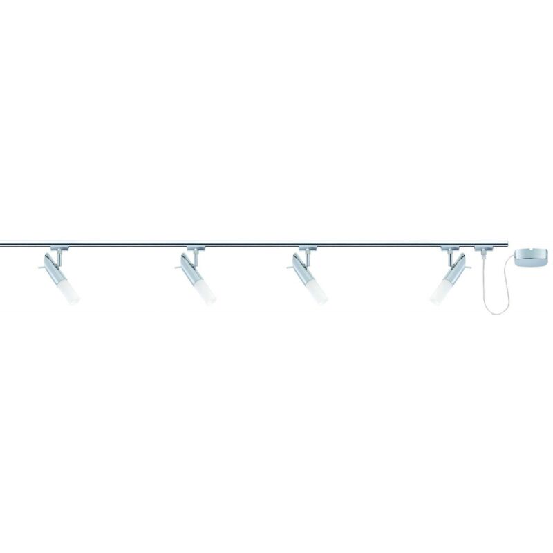 Paulmann - URail, Energy-saving bulb set, 4x9W, Pherus 230V, E14, Chrome