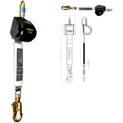IRUDEK - DISPOSITIVI DI SICUREZZA Sistema Anticaduta Retrattile da 2,5 Metri Irudek Tiger