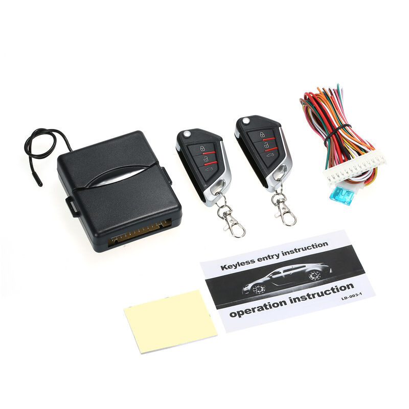 

Sistema antirrobo de coche,Kit central remoto automatico, cierre centralizado,Negro, CK006-CH167