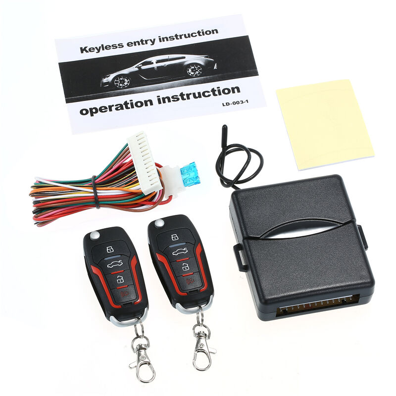 

Sistema antirrobo de coche,Kit central remoto automatico, cierre centralizado,Negro, CK006-CH171