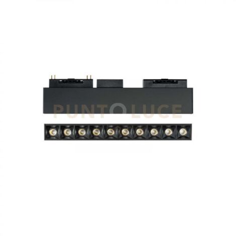 Sistema Binario Arca Accent Alluminio Nero Led 15W 4000K Luce Naturale