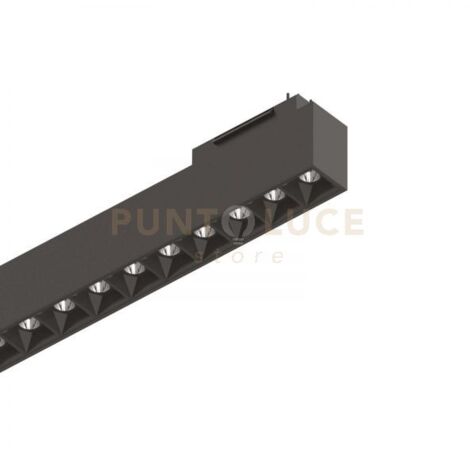 Sistema Binario Arca Accent Alluminio Nero Led 29W 4000K Luce Naturale