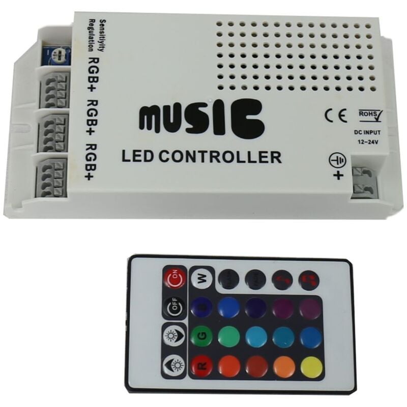 

Sistema control musica RGB tira 12V/24V 18A - Jandei