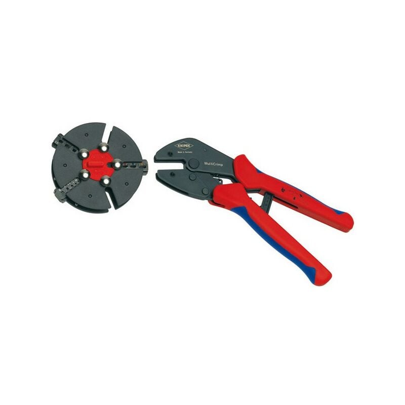 

Alicate de entallaje 250 mm con cargador de mordazas KNIPEX MultiCrimp®