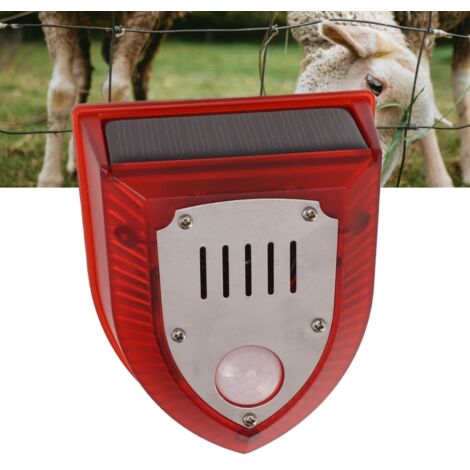 Sistema de alarma antirrobo con energía solar, con sirena acústica y visual – sistema de alarma exterior con energía solar