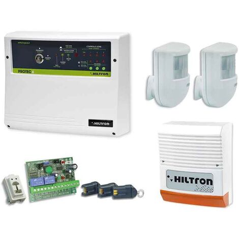 Sistema de alarma antirrobo de 2 zonas Hiltron KIT KPROTEC4