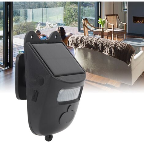 Sistema de alarma automático para entrada y casa con detector infrarrojo alimentado por energía solar y 2 receptores – Kit de seguridad inalámbrico para puerta, garaje y casa