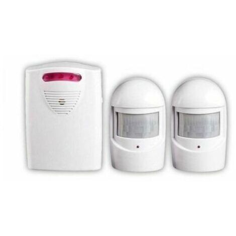Sistema de alarma de seguridad, 1 receptor y 2 sirenas inalámbricas
