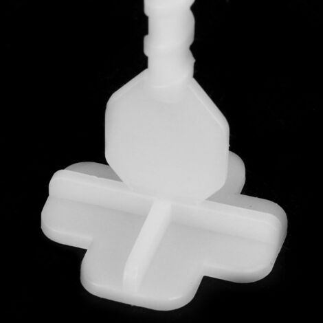 Sistema de colocación de baldosas: juego de 100 piezas con herramientas y separadores fabricado en PP resistente para baldosas de 3 a 24 mm de espesor.