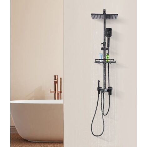 Sistema de ducha con ducha de lluvia, grifo de ducha, set de ducha, ducha de mano, ducha